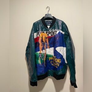 Ralph Lauren Polo Sport Graphic Cyclist 'Cyclisme' Lightweight Jacket Men's XXL